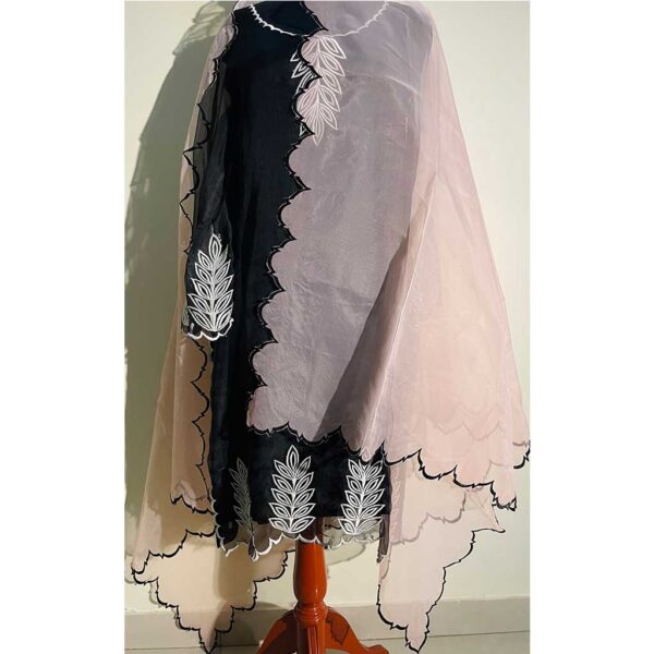 3pc Fabric Organza with Inner and Organza Dupatta